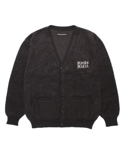 画像1: WACKO MARIA (MOHAIR CARDIGAN) CHARCOAL