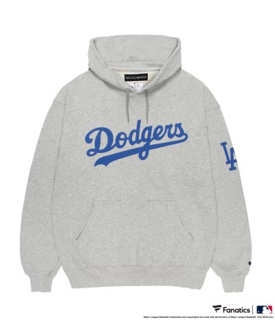 画像1: WACKO MARIA (MLB / HEAVY WEIGHT HOODED SWEAT SHIRT TYPE-2) GRAY