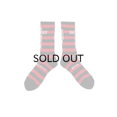 画像1: SAINT Mxxxxxx (SOCKS_BORDER) BLK-RED