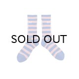 SAINT Mxxxxxx (SOCKS_BORDER) BLUE-PINK