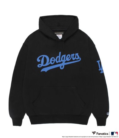 画像1: WACKO MARIA (MLB / HEAVY WEIGHT HOODED SWEAT SHIRT TYPE-2) BLACK