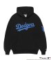 画像1: WACKO MARIA (MLB / HEAVY WEIGHT HOODED SWEAT SHIRT TYPE-2) BLACK (1)