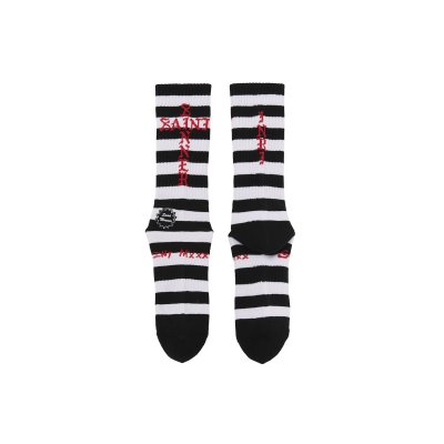 画像2: SAINT Mxxxxxx (SOCKS_BORDER) BLK-WHITE
