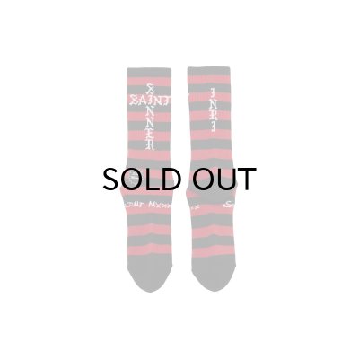 画像2: SAINT Mxxxxxx (SOCKS_BORDER) BLK-RED