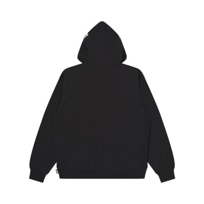 画像2: BLACK EYE PATCH (ASSORTED LABELS EMBROIDERED HOODIE) BLACK