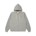 BLACK EYE PATCH (SMALL OG LABEL KOBE TERRY ZIP HOODIE) H.GRAY