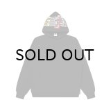 BLACK EYE PATCH (ASSORTED LABELS EMBROIDERED HOODIE) BLACK