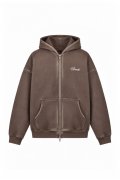 BREATH (FADE ZIP HOODIE) BROWN