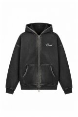 BREATH (FADE ZIP HOODIE) BLACK