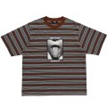 LQQK STUDIO (MULTI BORDER TEE SEXHIPPIES COLLABORATION) BROWN
