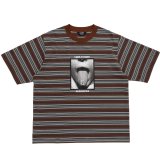LQQK STUDIO (MULTI BORDER TEE SEXHIPPIES COLLABORATION) BROWN