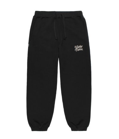画像1: WACKO MARIA (HEAVY WEIGHT SWEAT PANTS) BLACK
