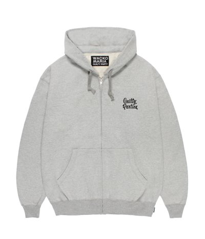 画像1: WACKO MARIA (HEAVY WEIGHT FULL ZIP HOODED SWEAT SHIRT) GRAY