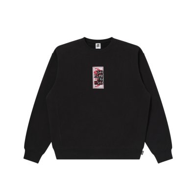 画像1: BLACK EYE PATCH (HWC GESTURE LABEL CREW SWEAT) BLACK