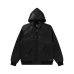 画像1: BLACK EYE PATCH (LEATHER PATCH PU HOODED JACKET) BLACK (1)