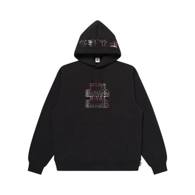 画像1: BLACK EYE PATCH (PLAID FLANNEL OG LABEL HWC HOODIE) BLACK