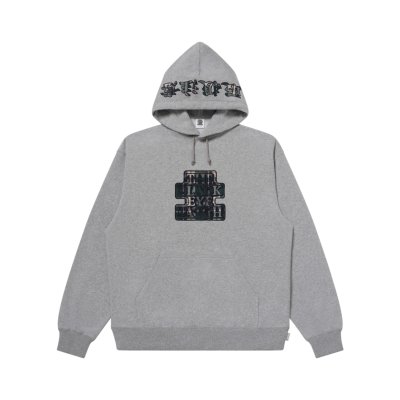 画像1: BLACK EYE PATCH (PLAID FLANNEL OG LABEL HWC HOODIE) H.GRAY