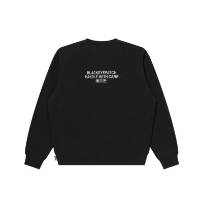 画像2: BLACK EYE PATCH (HWC GESTURE LABEL CREW SWEAT) BLACK