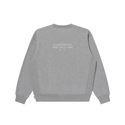 画像2: BLACK EYE PATCH (HWC GESTURE LABEL CREW SWEAT) H.GRAY