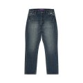 BLACK EYE PATCH (LEOPARD FLAP SLIM FIT JEANS) INDIGO