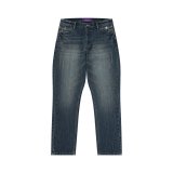 BLACK EYE PATCH (LEOPARD FLAP SLIM FIT JEANS) INDIGO