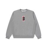 BLACK EYE PATCH (HWC GESTURE LABEL CREW SWEAT) H.GRAY