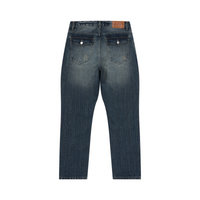画像2: BLACK EYE PATCH (LEOPARD FLAP SLIM FIT JEANS) INDIGO