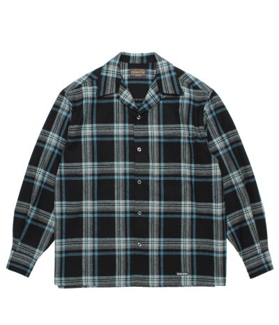 画像1: WACKO MARIA (PENDLETON  WOOL OMBRE CHECK OPEN COLLAR SHIRT L/S TYPE-3) ONE