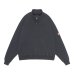 画像1: C.E (OVERDYE HALF ZIP CASUAL SWEAT) BLACK (1)