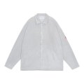 C.E (FLEECE SNAP SHIRT) GREY