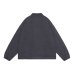 画像2: C.E (WASHED COTTON CANVAS ZIP JACKET) BLACK (2)