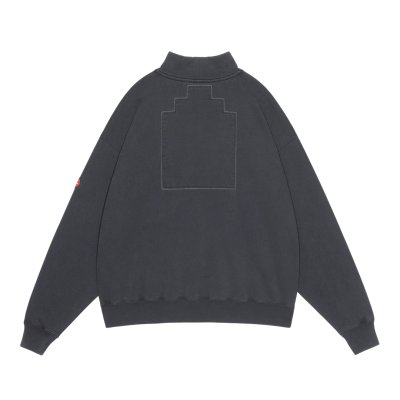 画像2: C.E (OVERDYE HALF ZIP CASUAL SWEAT) BLACK
