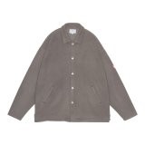 C.E (FLEECE SNAP SHIRT) BROWN