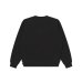 画像2: BLACK EYE PATCH (HWC LEATHER PATCH CREW SWEAT) BLACK (2)