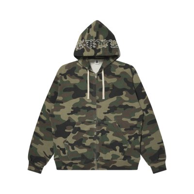 画像1: BLACK EYE PATCH (HWC WASHED CAMO ZIP HOODIE) CAMO