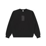 BLACK EYE PATCH (HWC LEATHER PATCH CREW SWEAT) BLACK
