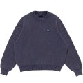 LQQK STUDIO (WAFFLE KNIT CREW) BLUE