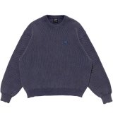 LQQK STUDIO (WAFFLE KNIT CREW) BLUE