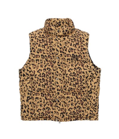 画像1: WACKO MARIA (NANGA LEOPARD DOWN VEST) BEIGE