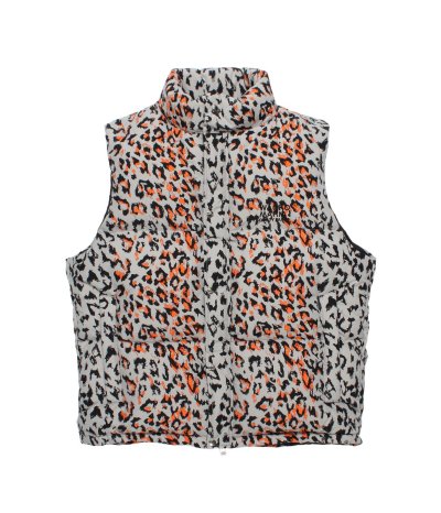 画像1: WACKO MARIA (NANGA LEOPARD DOWN VEST) GRAY