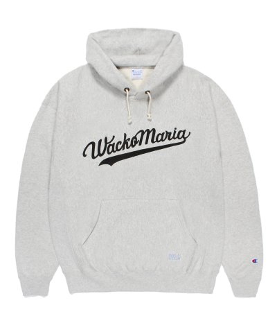 画像1: WACKO MARIA (CHAMPION REVERSE WEAVE PULLOVER HOODED SWEAT SHIRT TYPE-1) SILVER GRAY