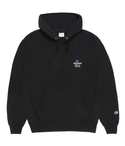 画像2: WACKO MARIA (CHAMPION REVERSE WEAVE PULLOVER HOODED SWEAT SHIRT TYPE-2) BLACK