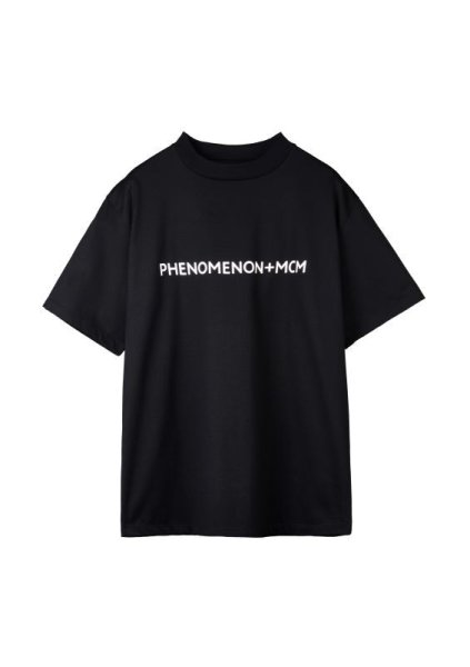 画像1: PHENOMENON + MCM (P+M "MOCK NECK PHENOMENON+MCM TEE") BLACK (1)