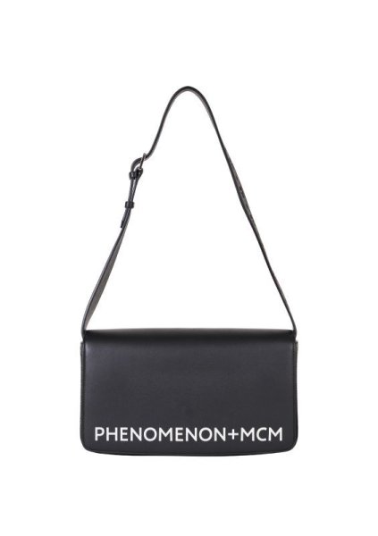 画像1: PHENOMENON + MCM (P+M "LEATHER MESSENGER BAG") BLACK -30% OFF- (1)