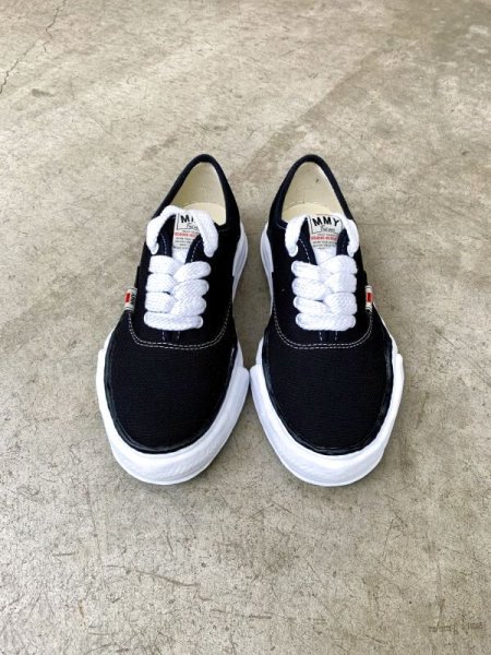 画像2: Maison MIHARA YASUHIRO ("BAKER" OG SOLE CANVAS LOW SNEAKER) BLACK (2)