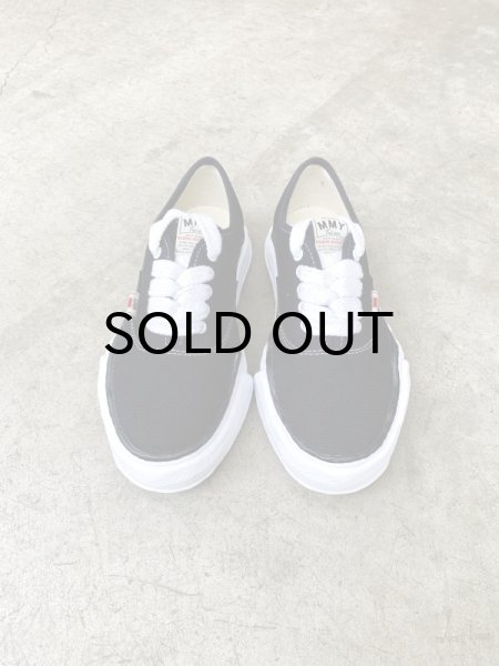 画像2: Maison MIHARA YASUHIRO ("BAKER" OG SOLE CANVAS LOW SNEAKER) BLACK (2)