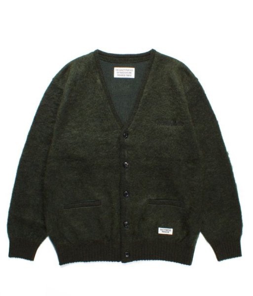 画像1: WACKO MARIA (MOHAIR CARDIGAN TYPE-2) GREEN (1)