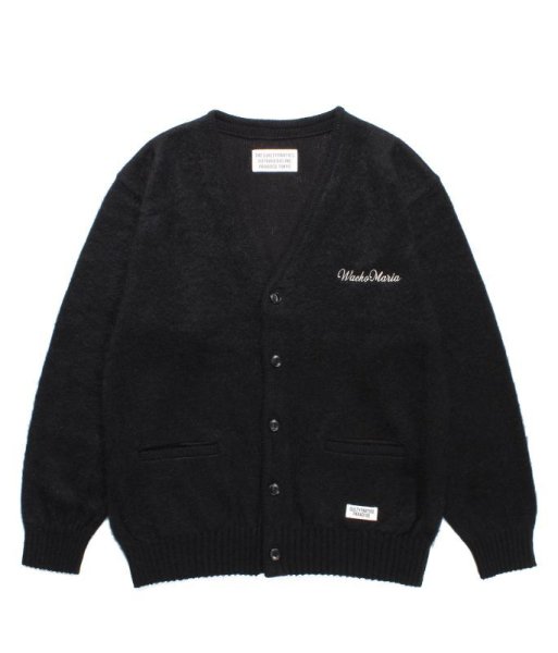 画像1: WACKO MARIA (MOHAIR CARDIGAN TYPE-2) BLACK (1)