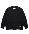 画像2: WACKO MARIA (LETTERED CARDIGAN TYPE-2) BLACK (2)