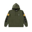 画像1: BLACK EYE PATCH (OG LABEL KAMON HOODIE) OLIVE (1)